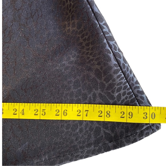 *SOLD* Ali Ro Metallic Leopard Print Sleeveless Black Skater Mini Dress 2 - Picture 9 of 13